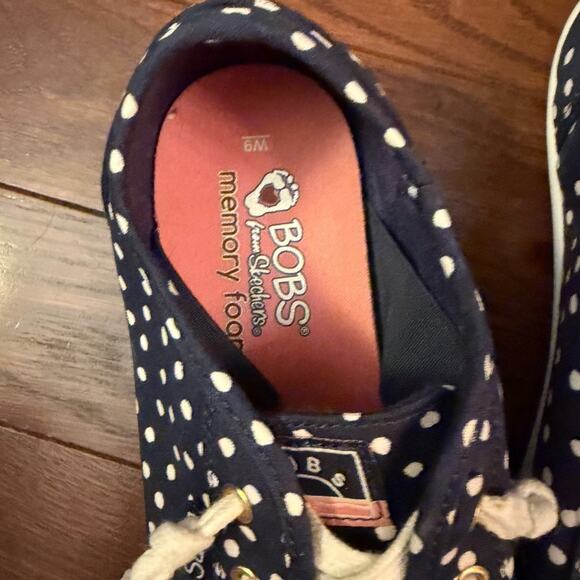 Skechers BOBS B Cute "Dot Dot Dot" Women’s Canvas Sneakers Size 9 - Picture 6 of 8